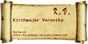 Kirchmajer Veronika névjegykártya